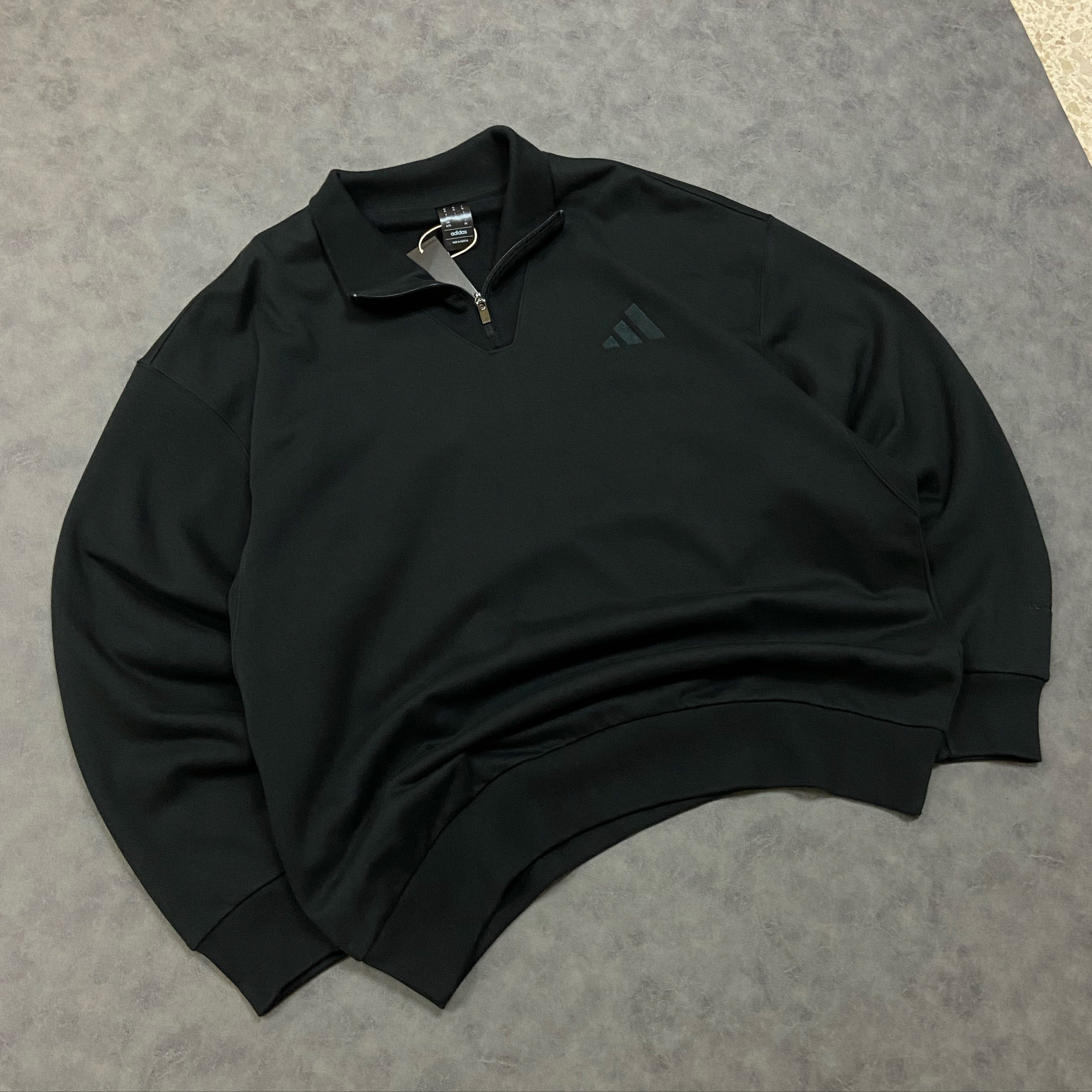 adidas All Szn Fleece Quarter-Zip Crew Sweatshirt