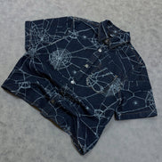 Widow Stitch Jacquard Denim  Shirt
