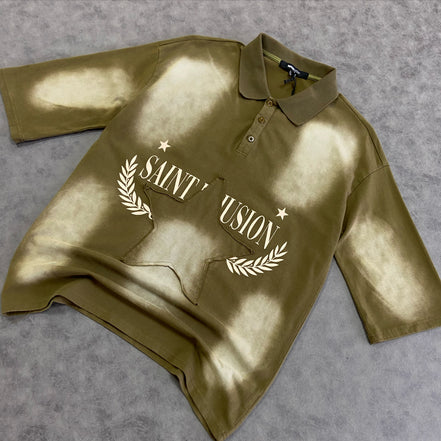 Polo Stars And Saints illusion Short Sleeve Knit
