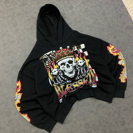 Reason Rhinestone Blessed Hoodie