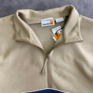 Timberland Cut-and-Sew Quarter Zip Crewneck