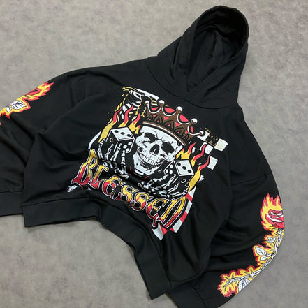Reason Rhinestone Blessed Hoodie