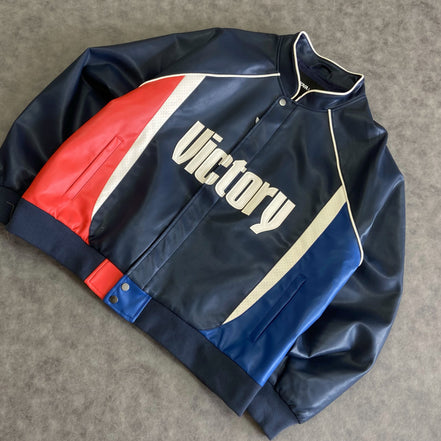 Victory King Racing Faux Leather Jacket
