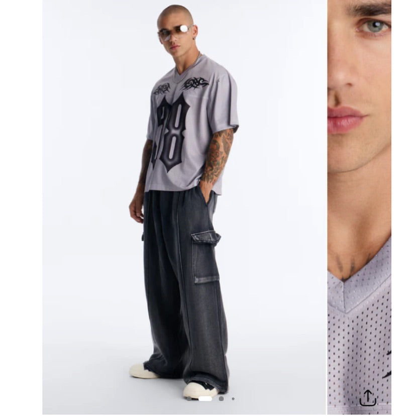 Tribal Mesh Boxy Jersey