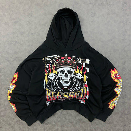 Reason Rhinestone Blessed Hoodie