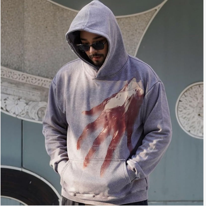 Halloween Pattern Hoodie Dark Stre