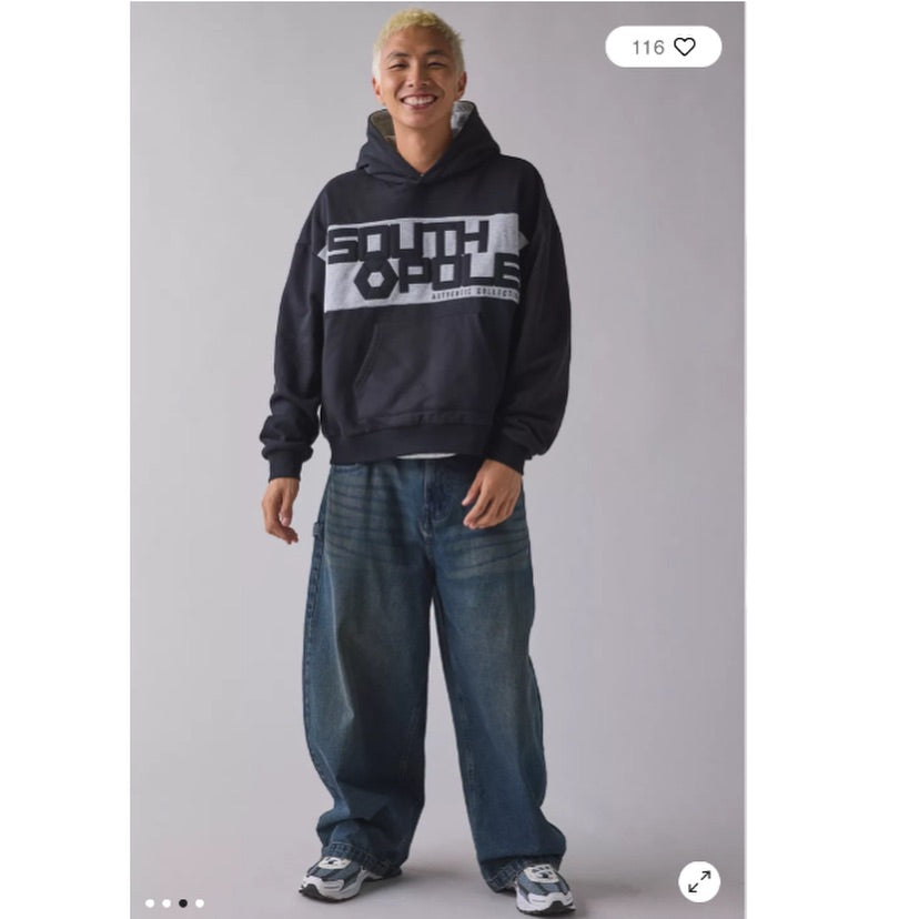SOUTHPOLE Logo Boxy Hoodie