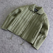 Relaxed Nylon Quilted Work - Oliva Jacket