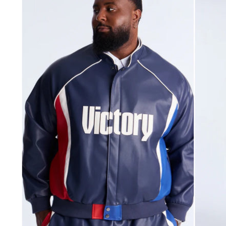 Victory King Racing Faux Leather Jacket