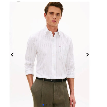 Tommy Hilfiger TRUCTURE STP LSLV CLASSIC FIT - Striped shirt