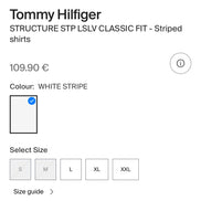 Tommy Hilfiger TRUCTURE STP LSLV CLASSIC FIT - Striped shirt