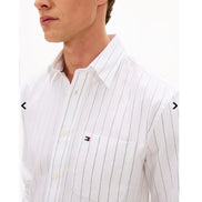 Tommy Hilfiger TRUCTURE STP LSLV CLASSIC FIT - Striped shirt
