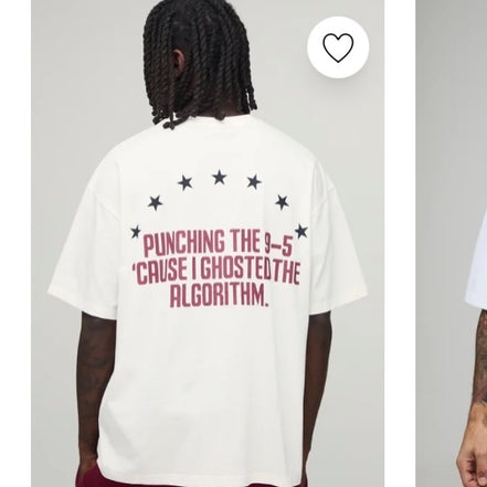 Oversized Heavyweight Rodeo Slogan T-Shirt