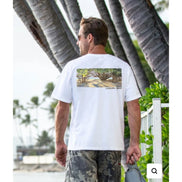 Banyan Tree Court - White Short Sleeve Crewneck T-Shirt