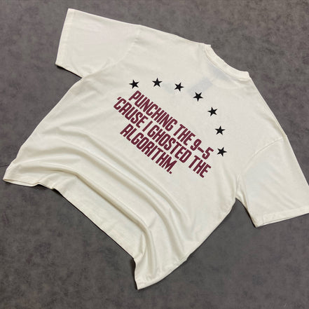 Oversized Heavyweight Rodeo Slogan T-Shirt