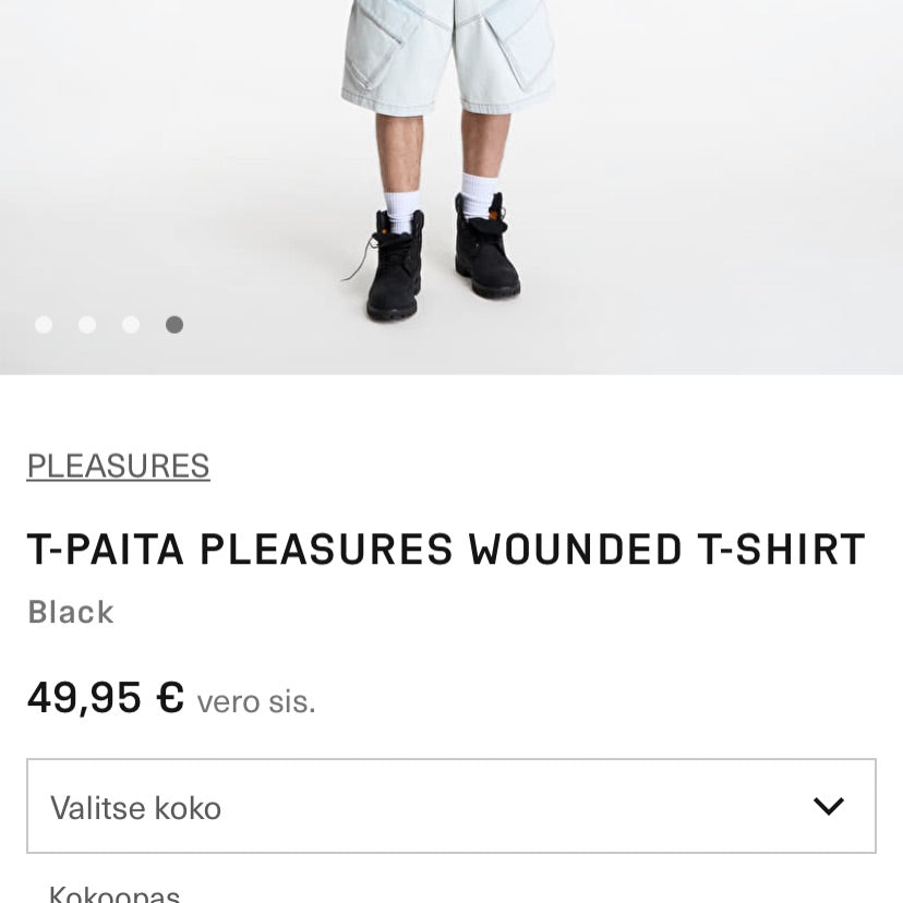 PLEASURES T-PAITA PLEASURES WOUNDED T-SHIRT