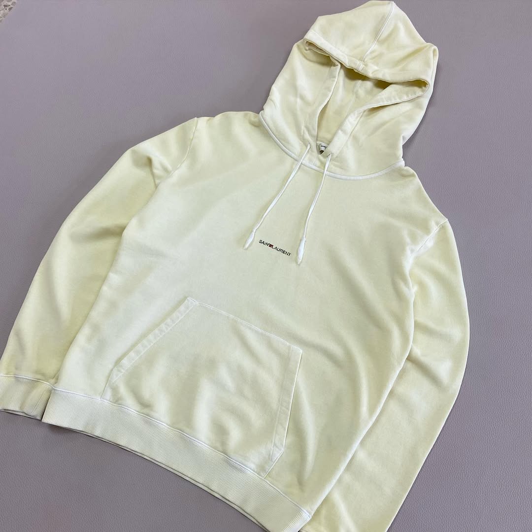 Saitn Lauren Paris Light Yellow Hoodie