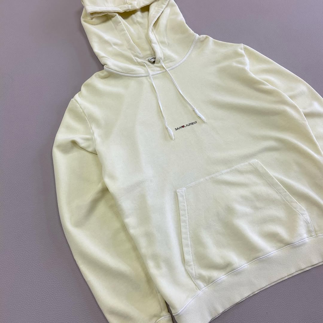 Saitn Lauren Paris Light Yellow Hoodie