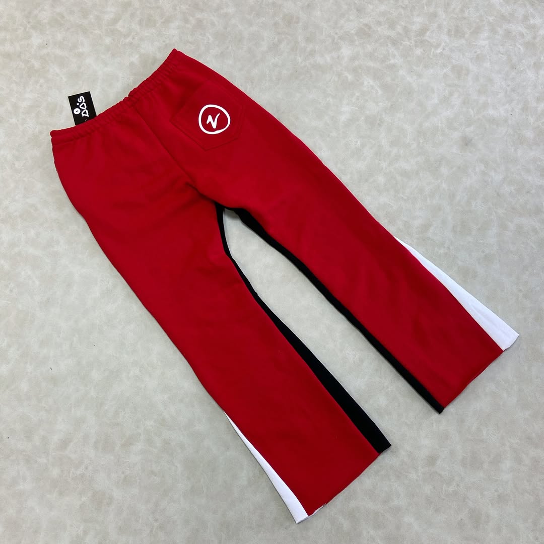 V2 FLARE SWEATPANTS - RED