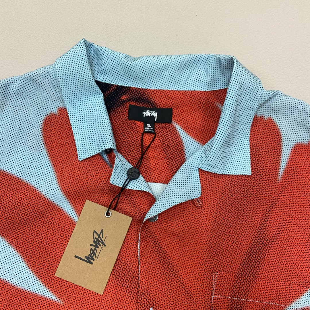 Stussy Halftone Flower Shirt