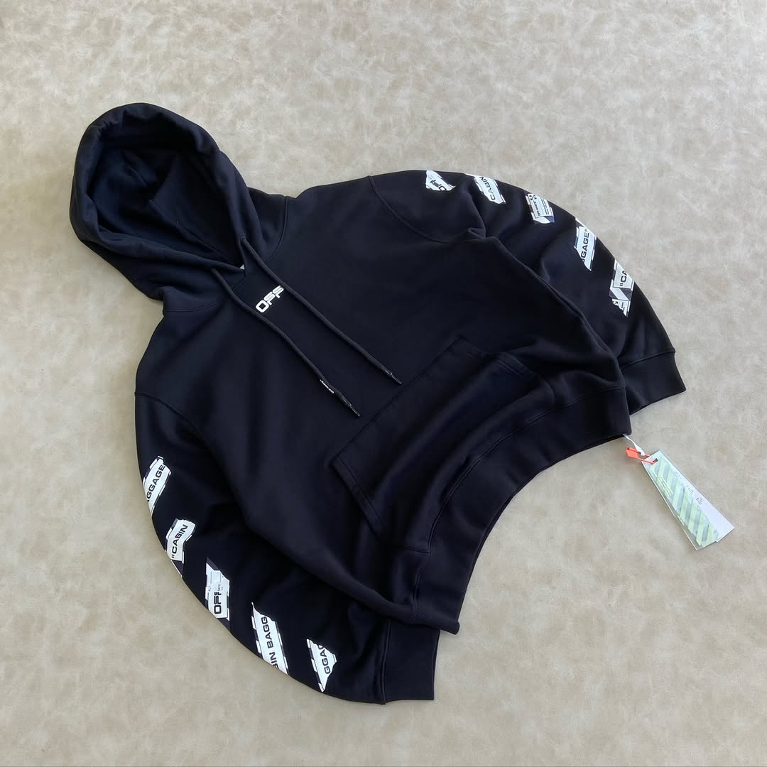OFF-WHITE Airport Tape Arrows Diag Over Hoodie