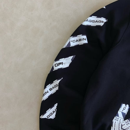 OFF-WHITE Airport Tape Arrows Diag Over Hoodie