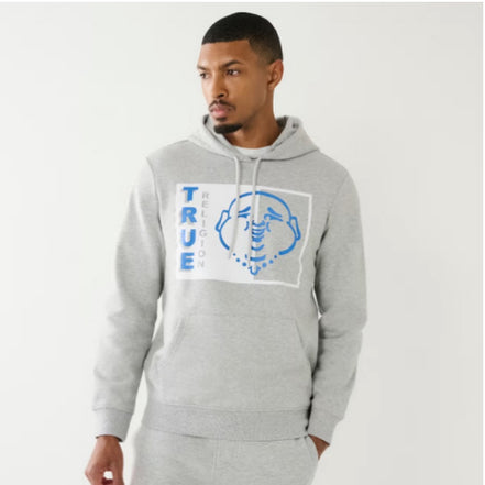 True Religion HEATHER Grey Hoodie
