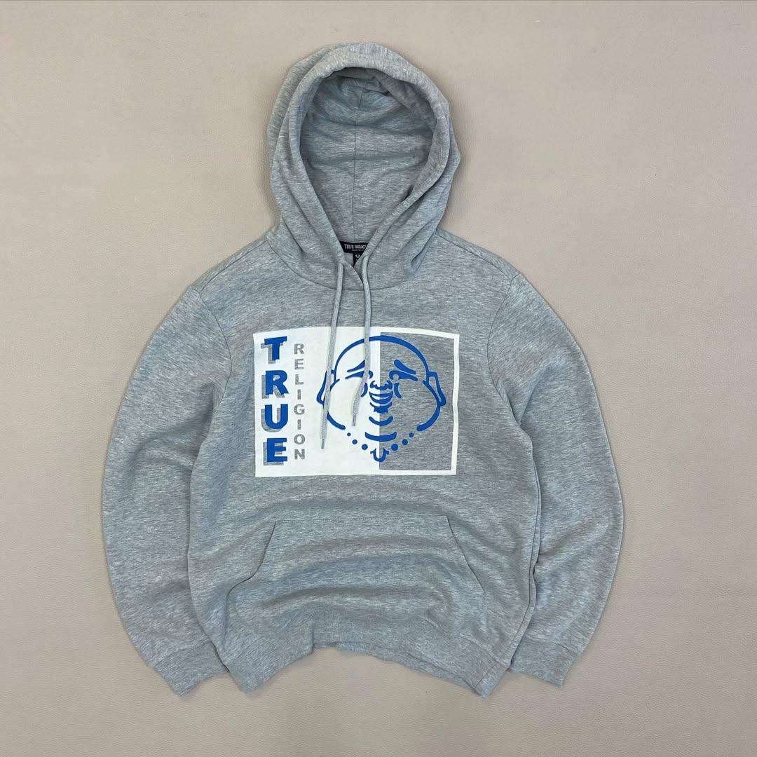 True Religion HEATHER Grey Hoodie