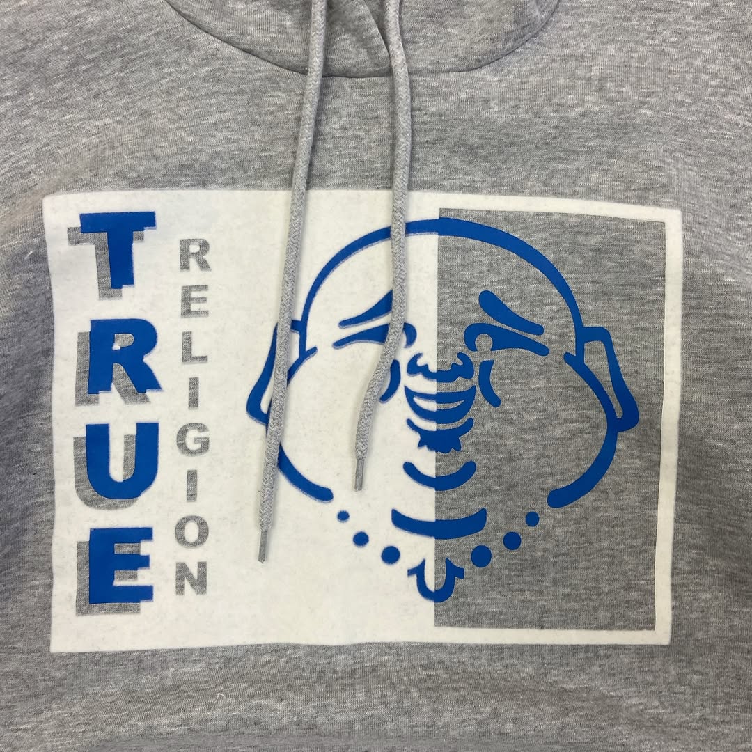 True Religion HEATHER Grey Hoodie
