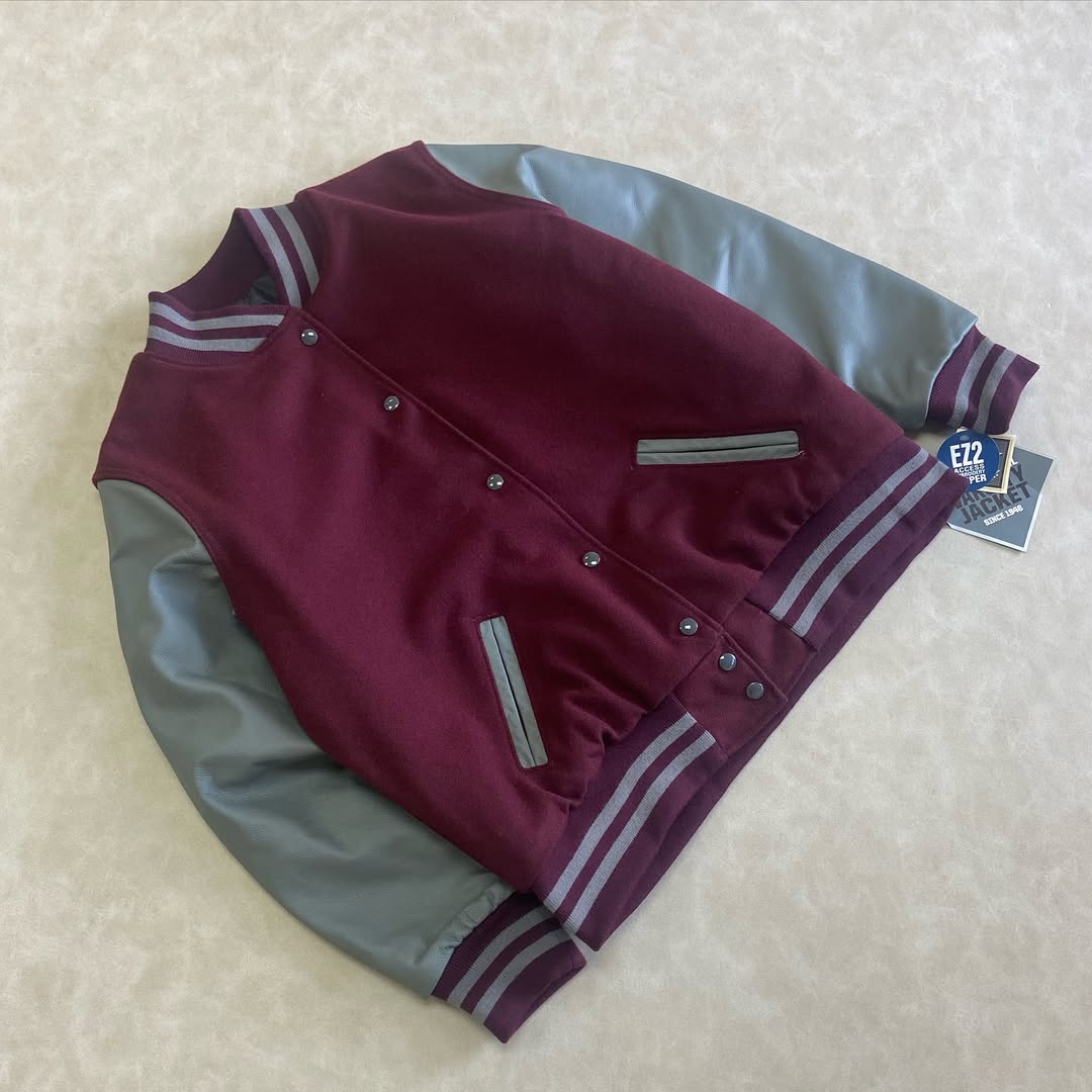 Holloway Varsity Leather Sleeved Letterman Jacket