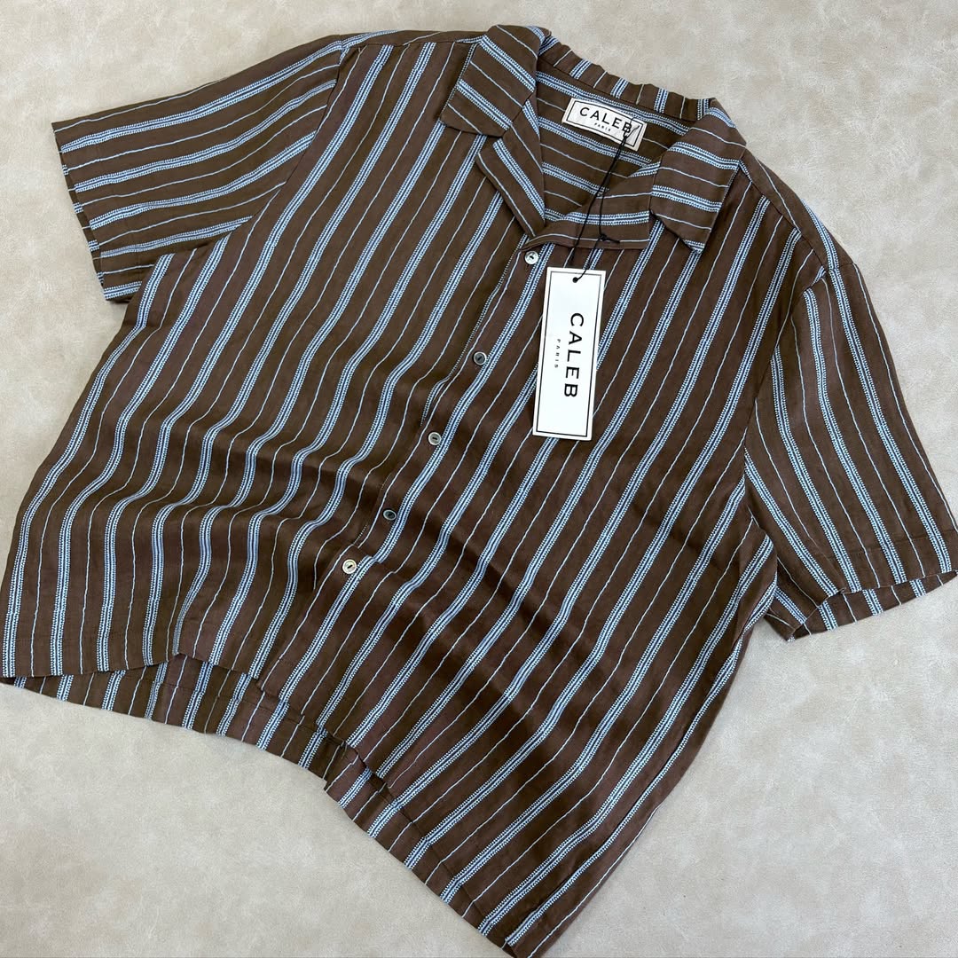VALEN PARIS LINEN SHIRT WITH EMBROIDERY