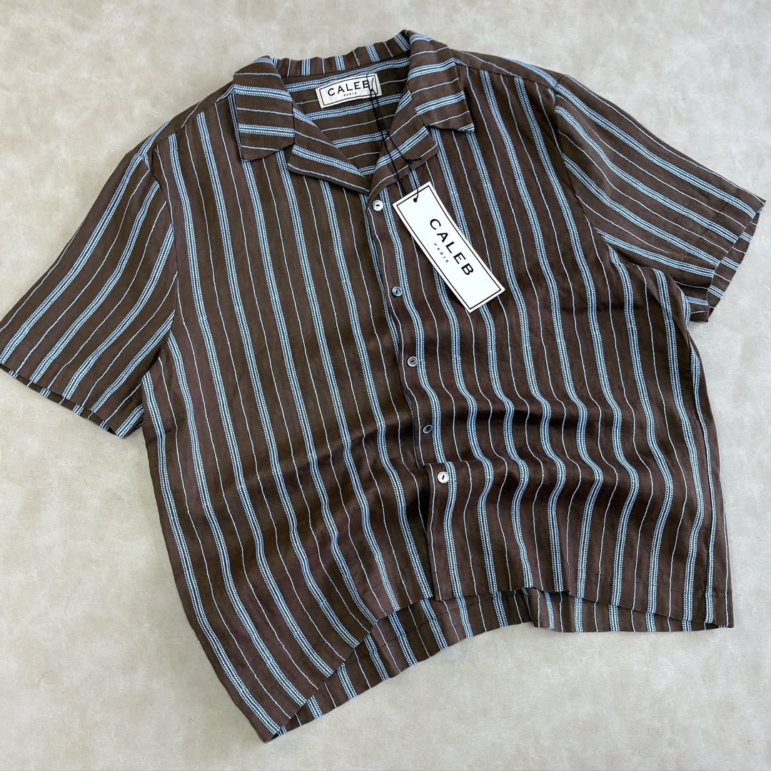 VALEN PARIS LINEN SHIRT WITH EMBROIDERY