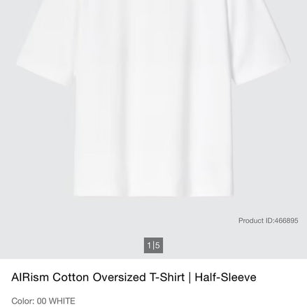 AIRism Cotton Oversized T-Shirt