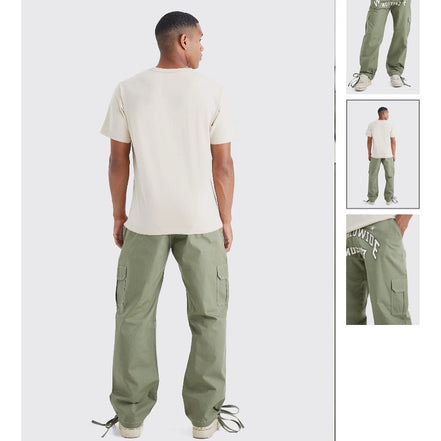 Relaxed Ripstop Cargo Worldwide Print Trouser