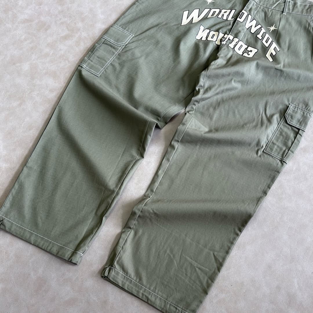 Relaxed Ripstop Cargo Worldwide Print Trouser