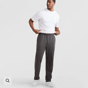 LIGHTWEIGHT LOUNGE PANTS, OPEN HEM, C LOGO - BIG & TALL