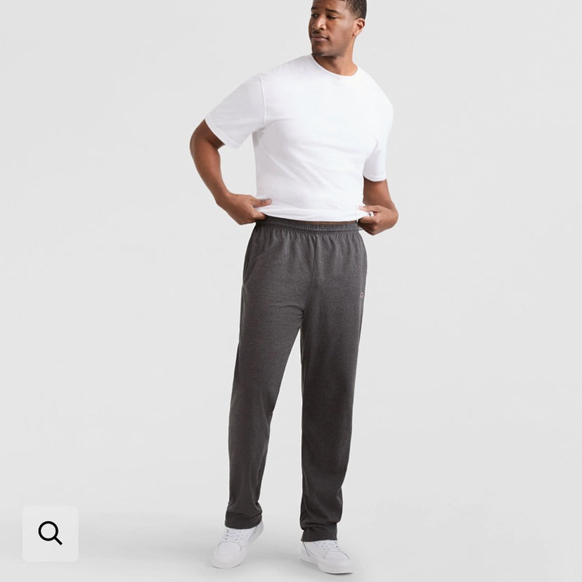 LIGHTWEIGHT LOUNGE PANTS, OPEN HEM, C LOGO - BIG & TALL