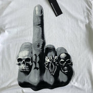 Ummar White Oversized Graphic T-Shirt