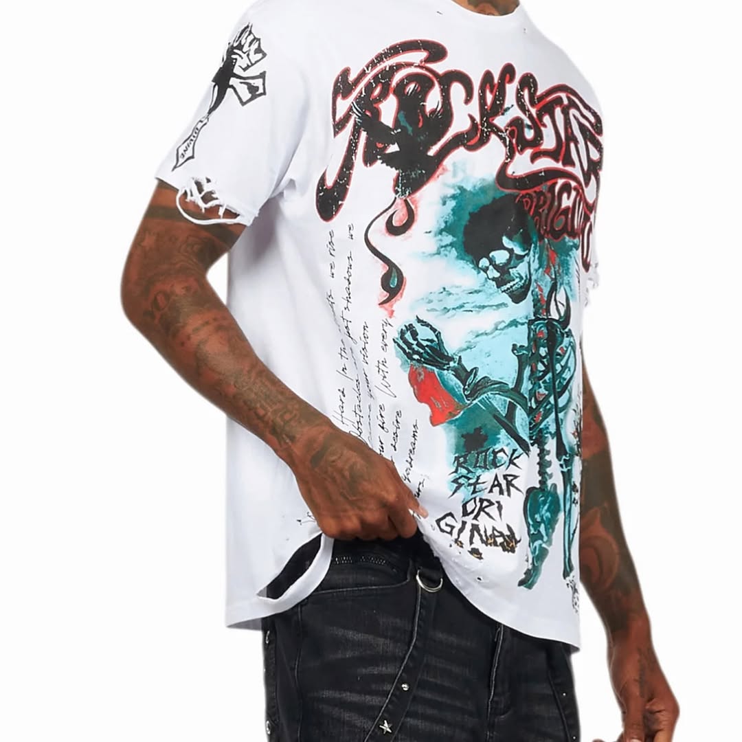 Danby White Graphic Oversized T-Shirt