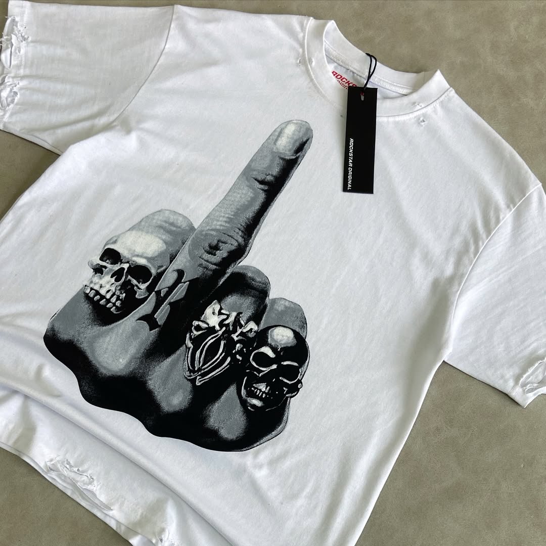 Ummar White Oversized Graphic T-Shirt
