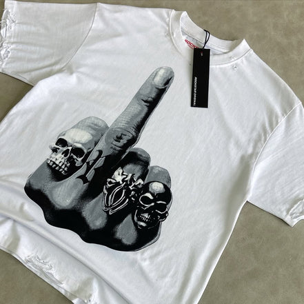 Ummar White Oversized Graphic T-Shirt