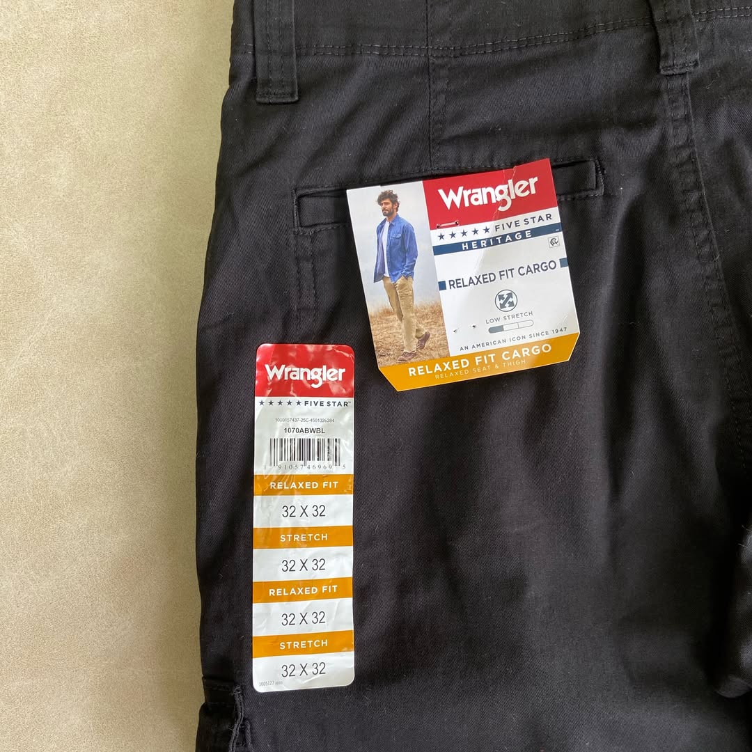 WRANGLER® MEN’S FIVE STAR PREMIUM RELAXED FIT FLEX CARGO PANT