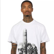 Ummar White Oversized Graphic T-Shirt