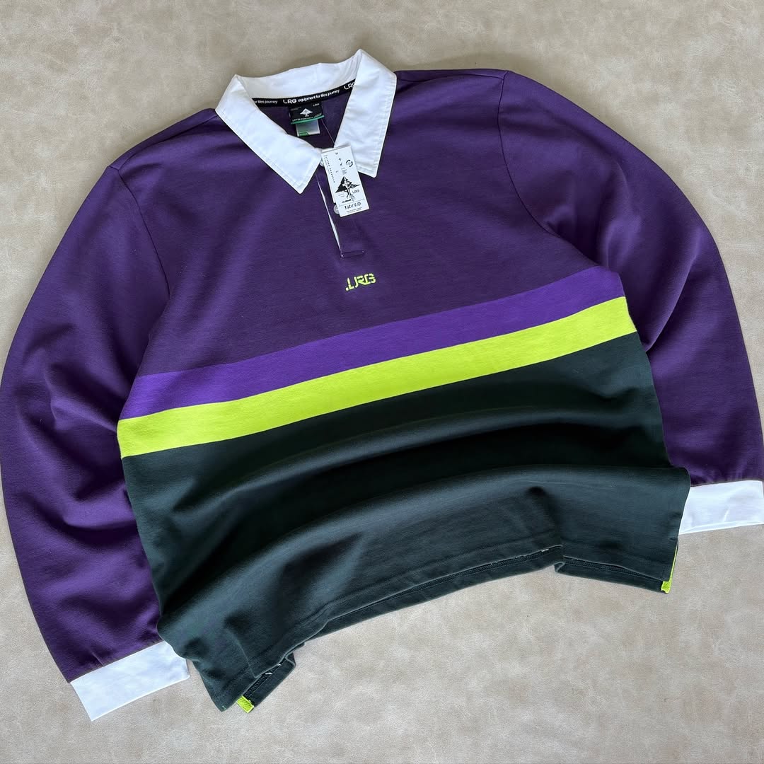 LRG Men’s Knit Polo Collared Shirt