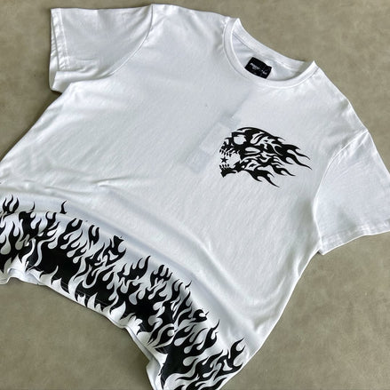 Bubb’e White/ Black Oversized Graphic T-Shirt