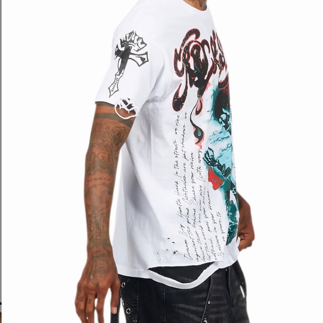 Danby White Graphic Oversized T-Shirt