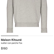 Maison Kitsuné Embroidered Logo Sweatshirt