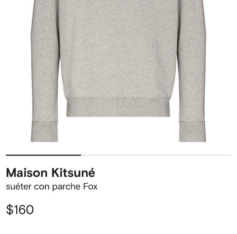 Maison Kitsuné Embroidered Logo Sweatshirt