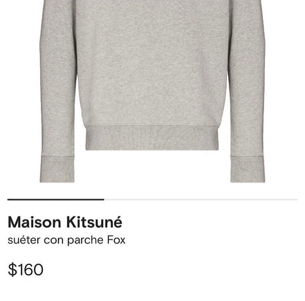 Maison Kitsuné Embroidered Logo Sweatshirt