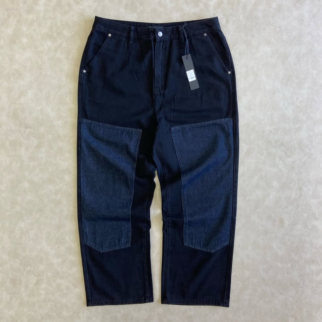 Baggy Raw Panel Jean